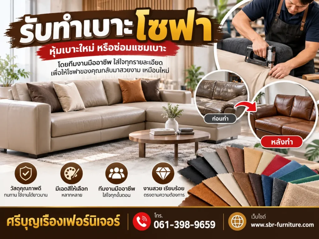รับทำเบาะโซฟา